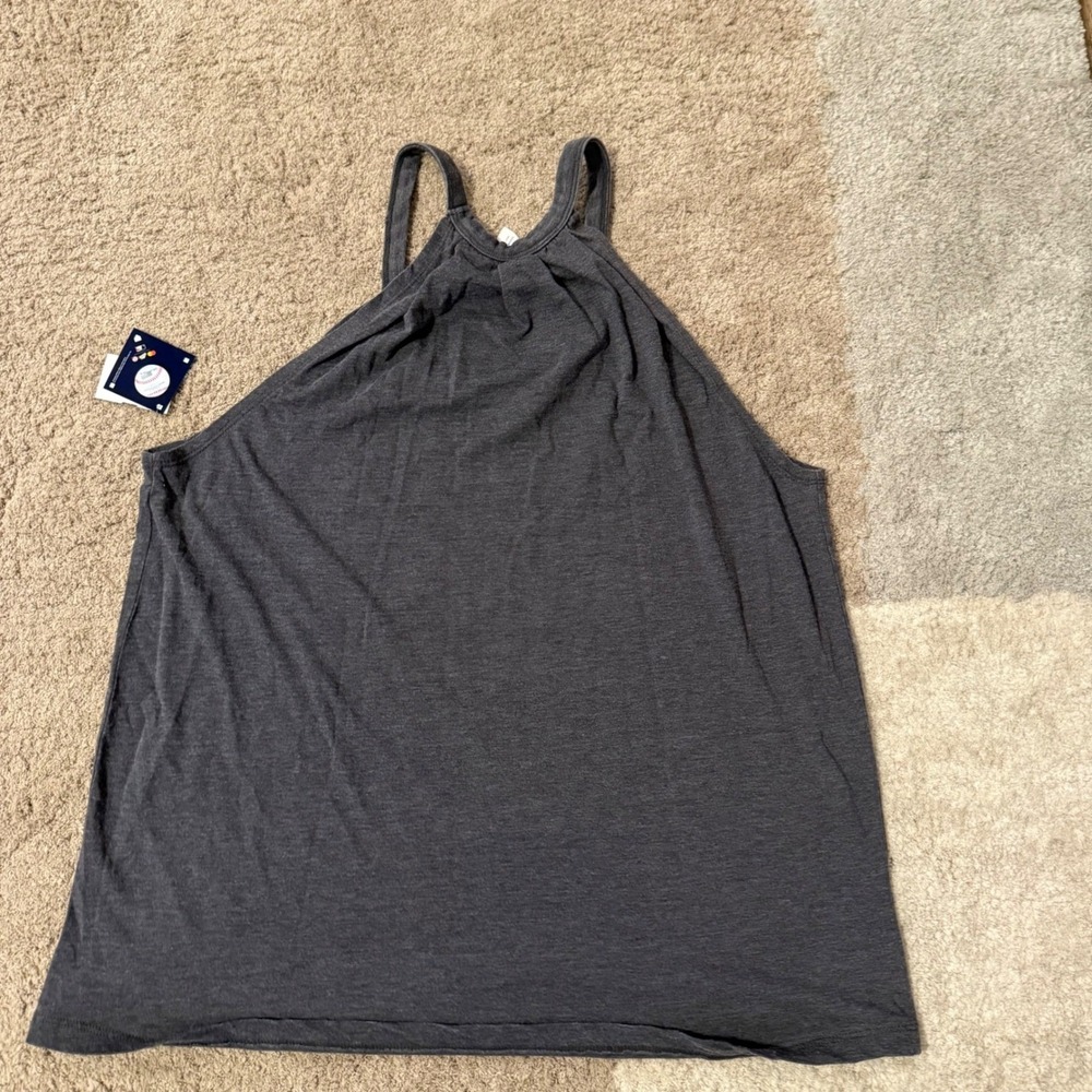 Baltimore Orioles Women Halter Tank Top Charcoal Gray MLB US Apparel Large NWT - Picture 4 of 6